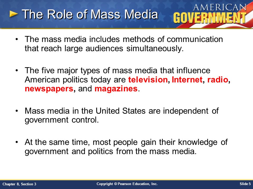 Politics and the influence of media on americas opinion on politics